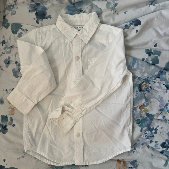 Zara Kids Beige and White Button Down Shirt - Picture 6 of 13